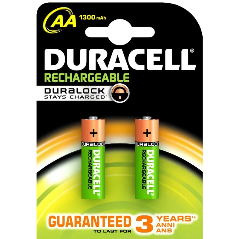 Bateri Duracell AA*2 Rikarikueshme 1300 MAH