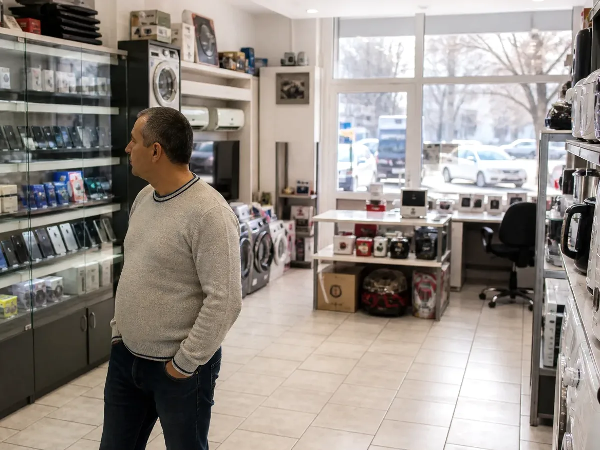 Shopping context for Computer Equipment — product and retail scene on the Balkans