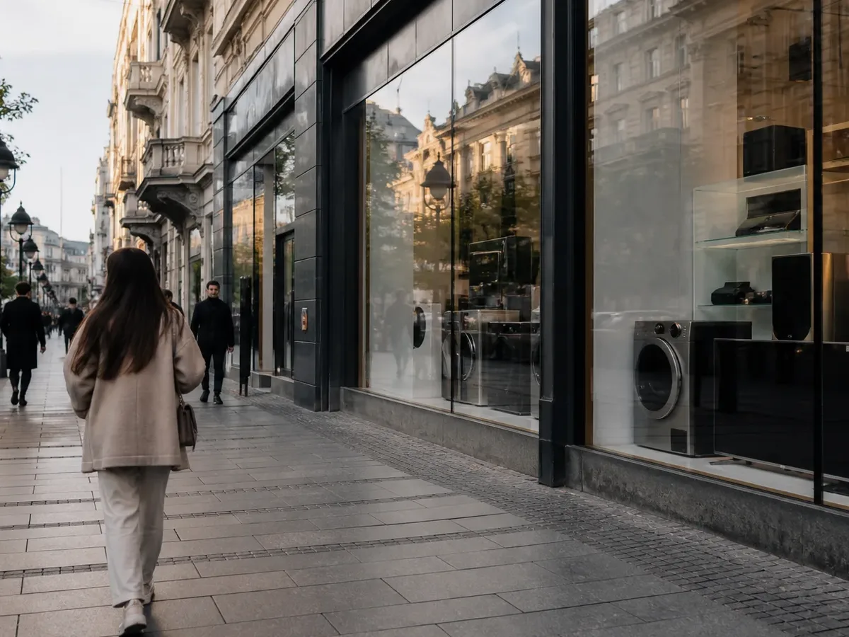 Shopping context for Additional Equipment — product and retail scene on the Balkans