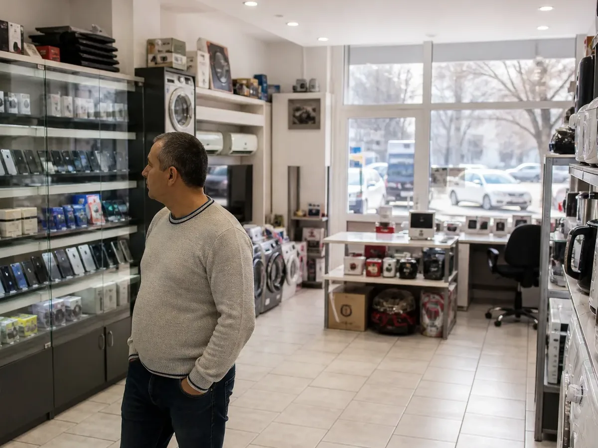 Shopping context for Blouses & Tunics — product and retail scene on the Balkans