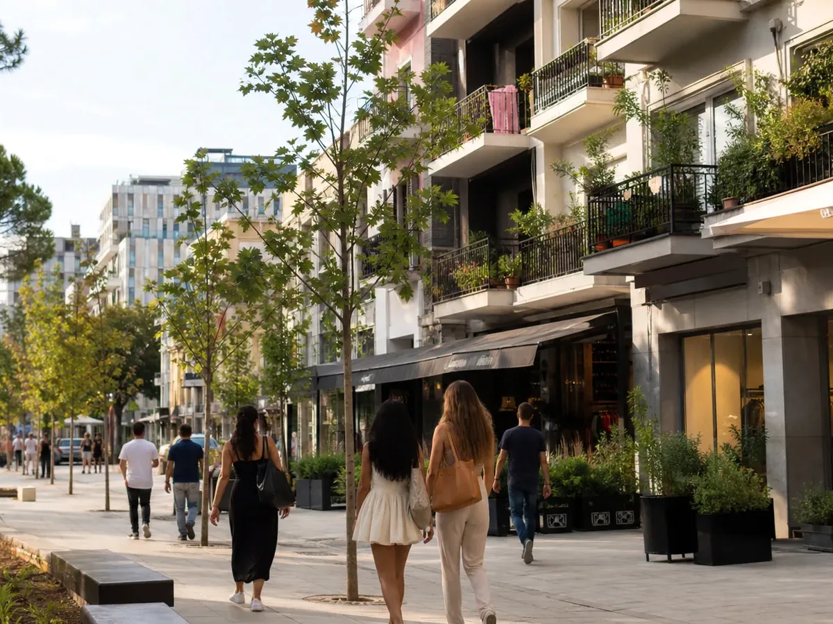 Shopping context for Cosmetic Appliances — product and retail scene on the Balkans