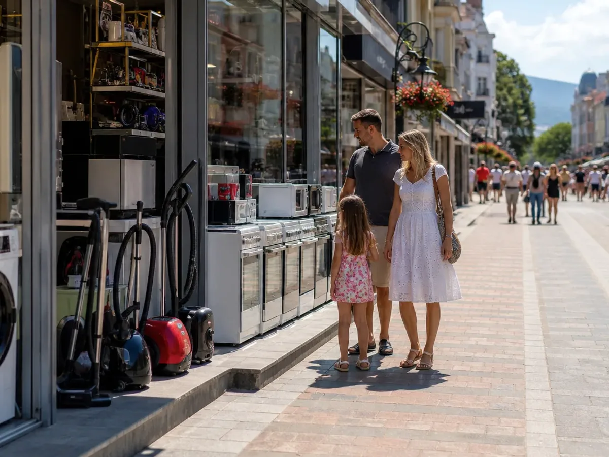 Shopping context for Computer Speakers — product and retail scene on the Balkans