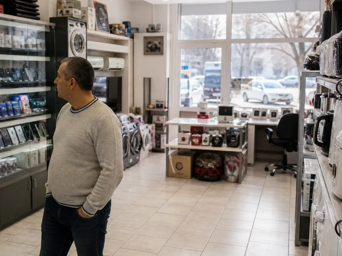 Shopping context for Tires & Wheels — product and retail scene on the Balkans