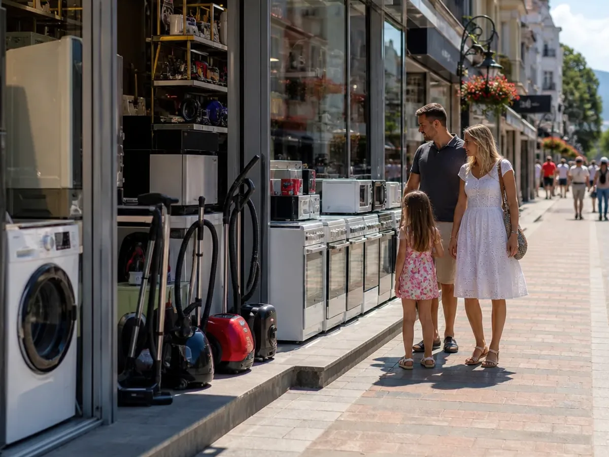 Shopping context for Water Supply & Pumps — product and retail scene on the Balkans