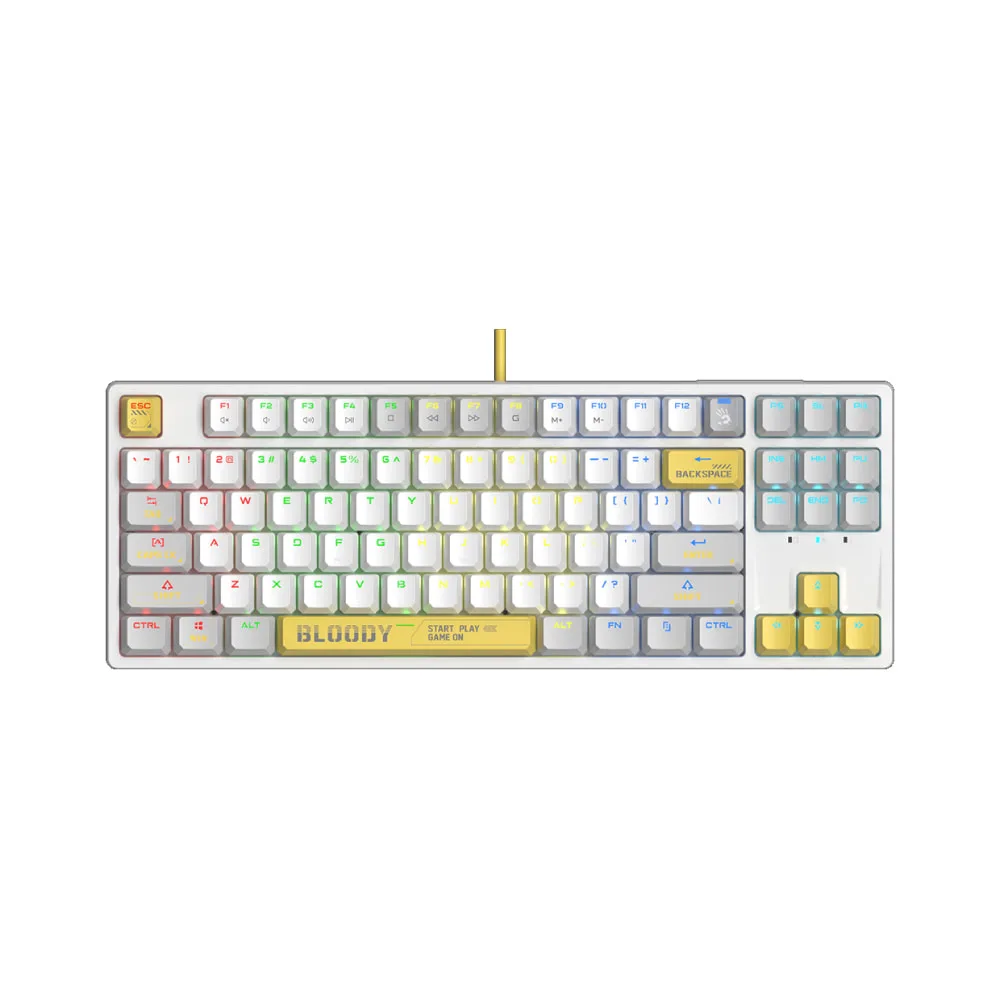 Bloody S87 Mechanical Keyboard Energy White