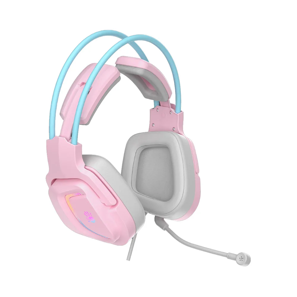 Bloody Virtual 7.1 Surround Sound Gaming Headset G575 Sky Pink
