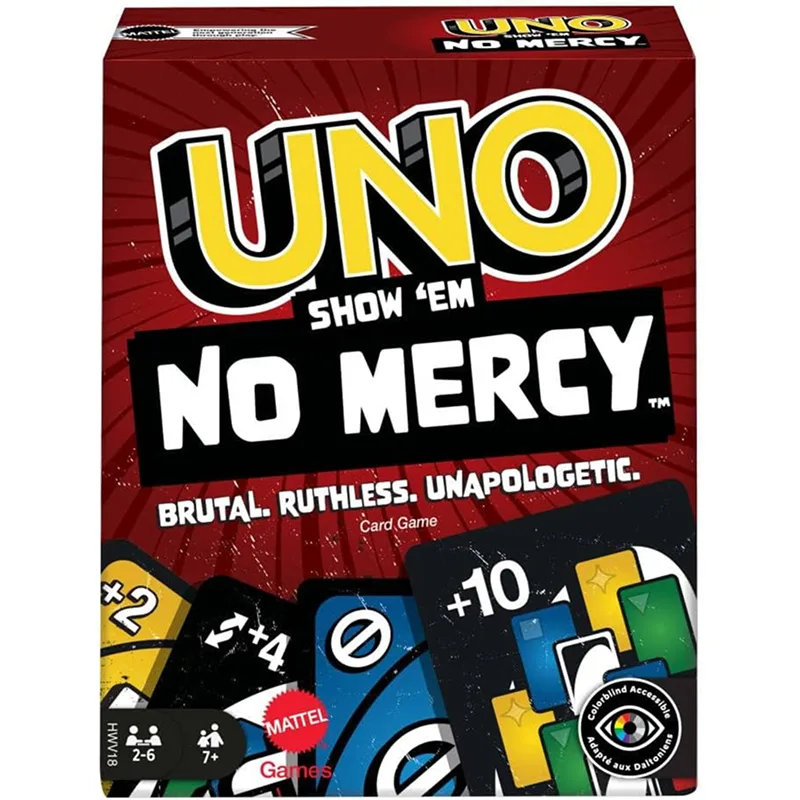 BOARD GAME UNO SHOW 'EM NO MERCY HWV18