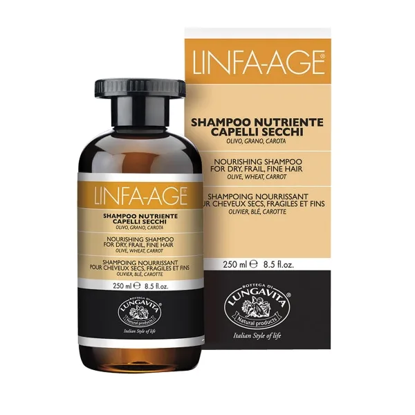 Bottega di LungaVita Linfa Age Nourishing Shampo për flokë të thatë
