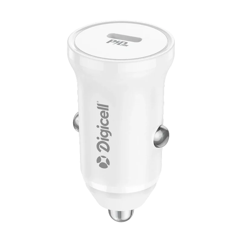 Brzi auto punjač Digicell Di-BZ18C PD20W 20W QC3.0 USB C Bijeli