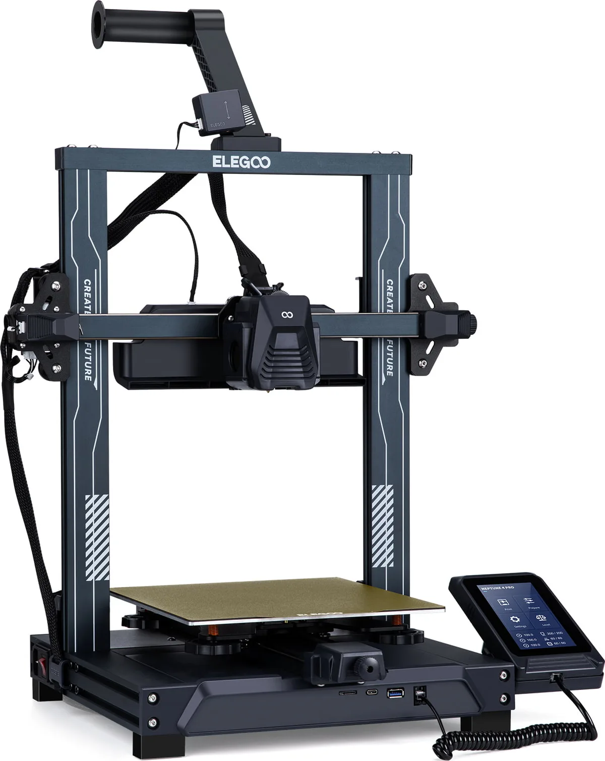 3D Printer Elegoo Neptune 4 PRO , removable LCD Touchscreen , printing
