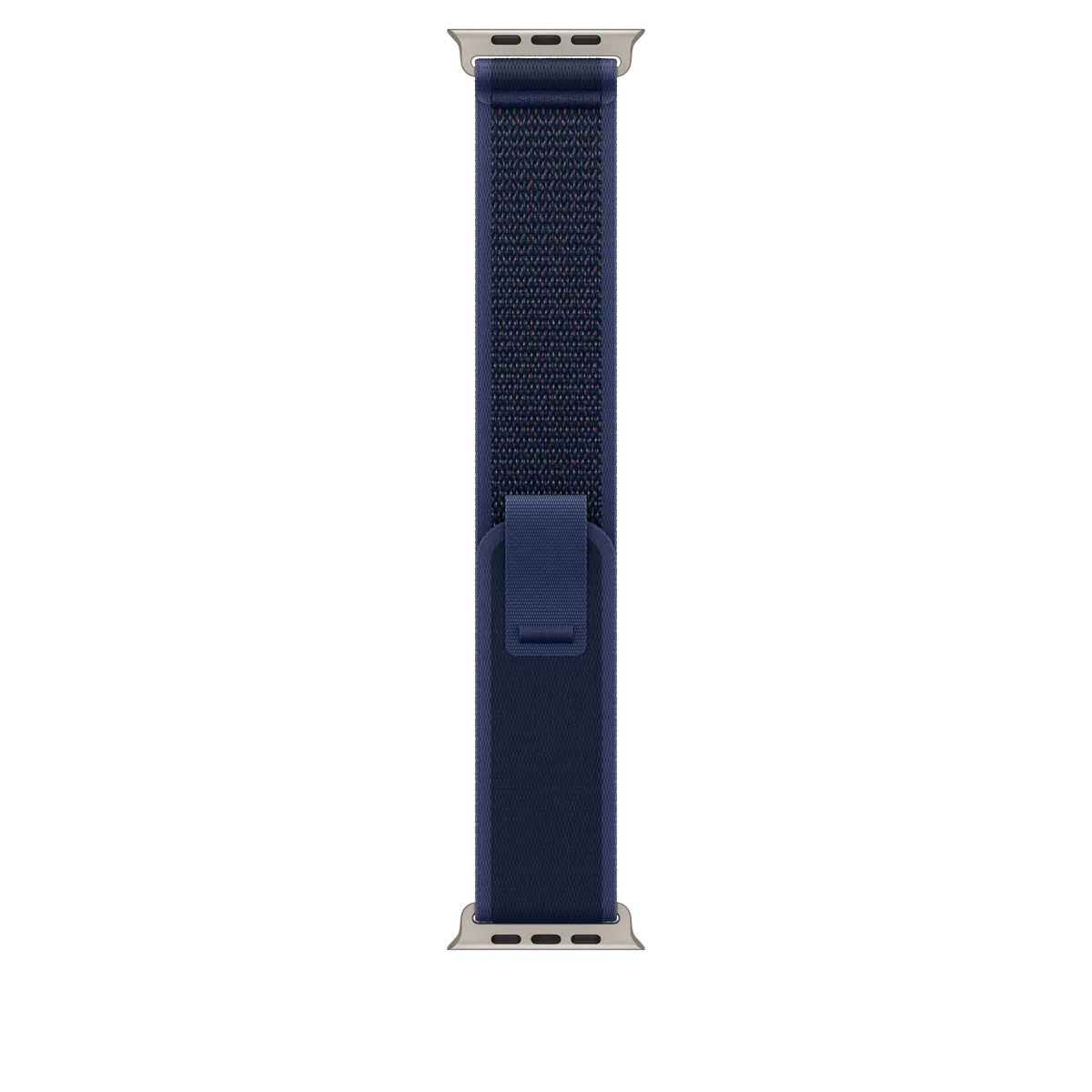 49mm Blue Trail Loop - M/L - Natural Titanium Finish