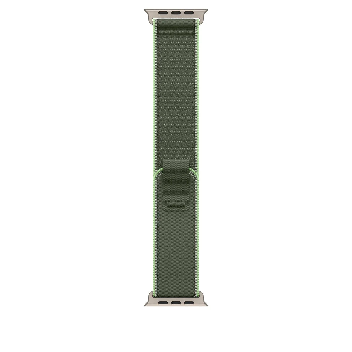 49mm Green/Neon Trail Loop – M/L - Natural Titanium Finish