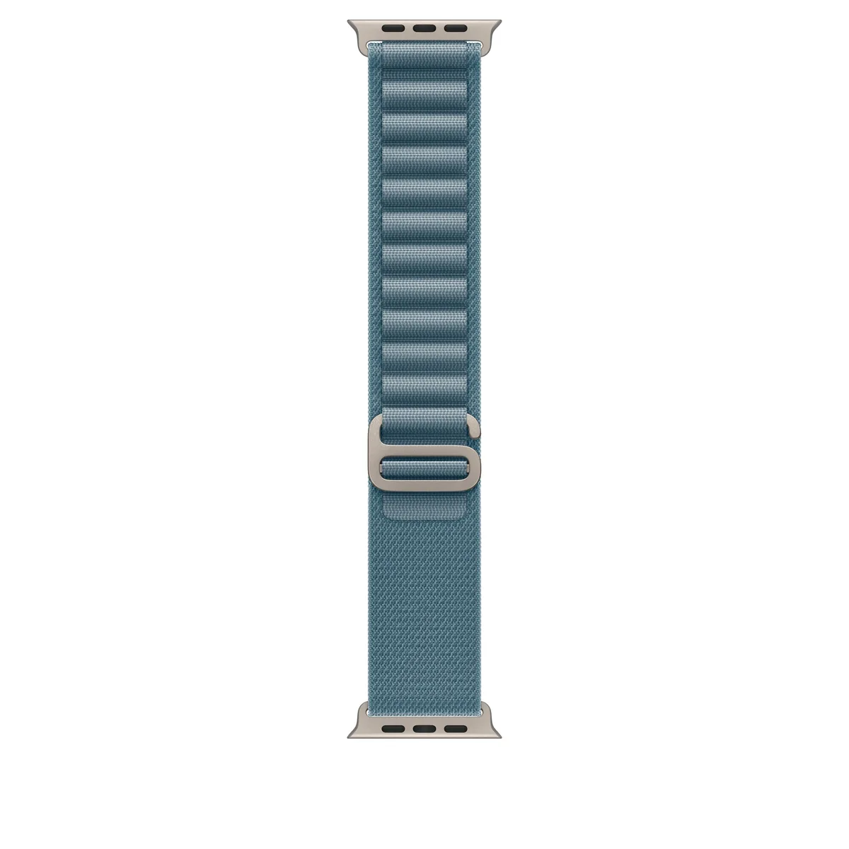 49mm Light Blue Alpine Loop - Large - Natural Titanium Finish