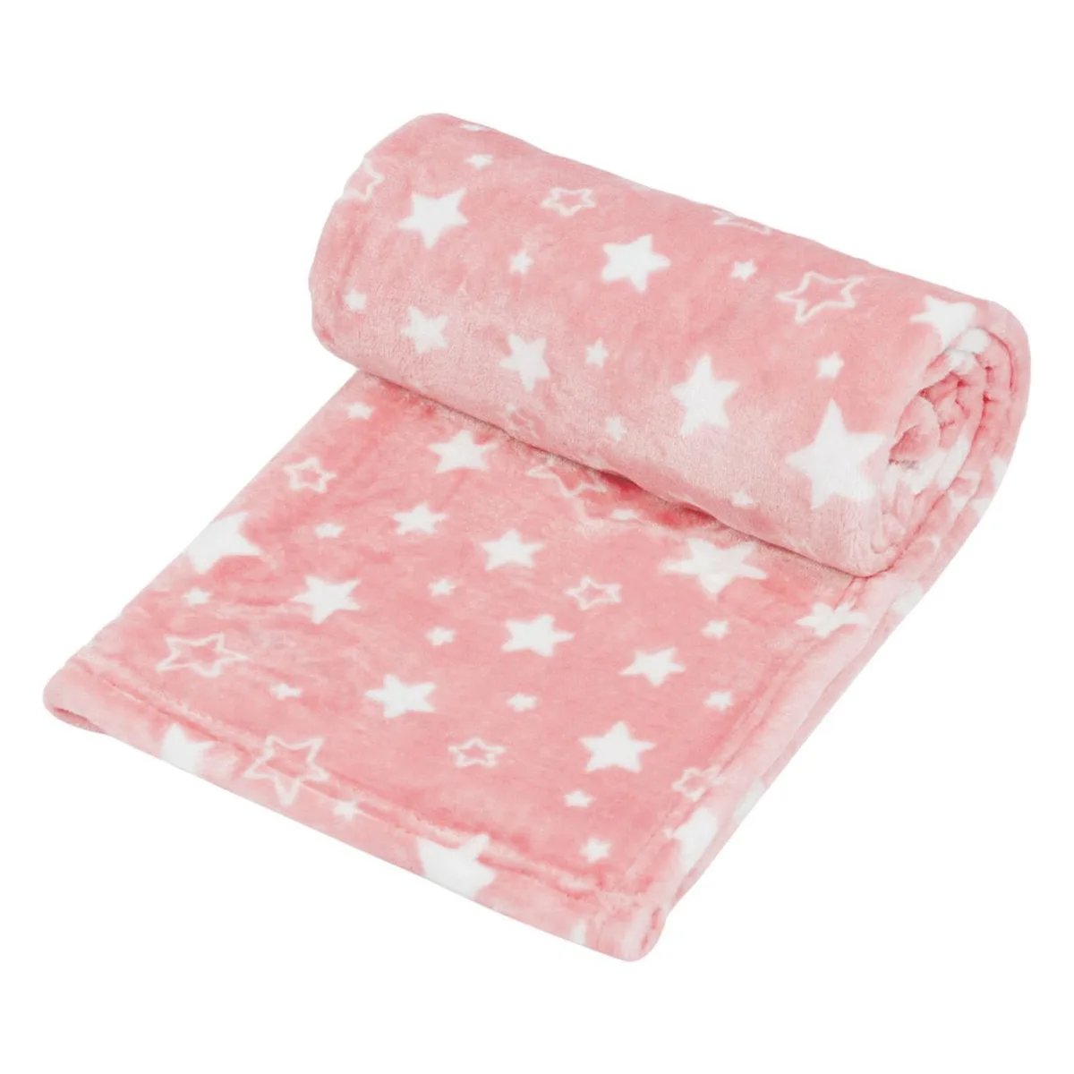 Batanije per bebe roze velvet me yje 75x100