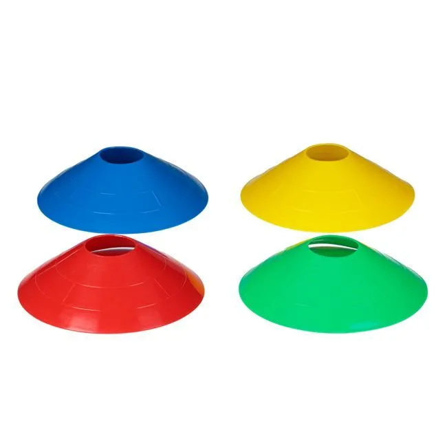 Disqe plastike stërvitjeje 4 ngjyra 19 cm - 4 copë