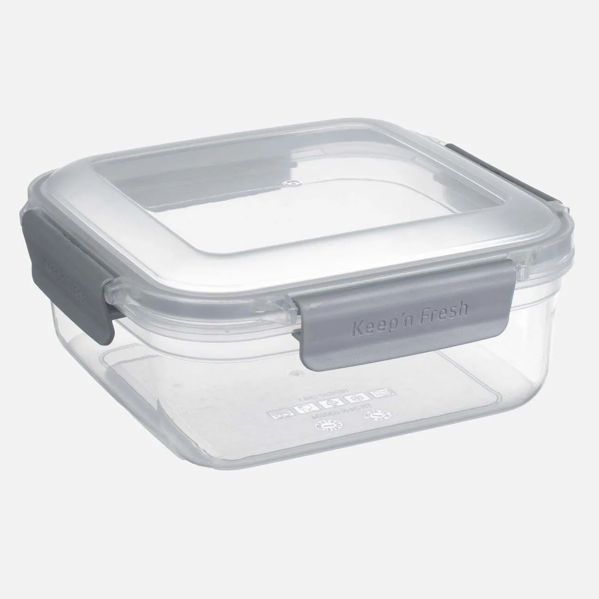 Enë ushqimi plastike katrore hermetike – 1.4 L