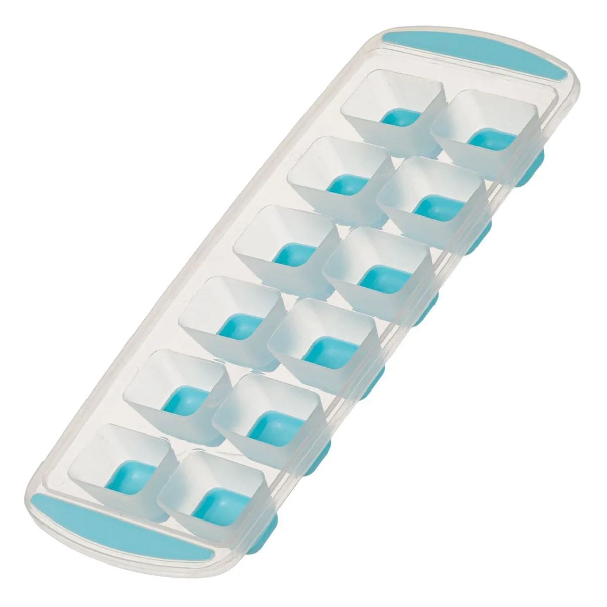 Forma akulli plastike transparente silikoni, ngjyrë blu, 12 hapësira