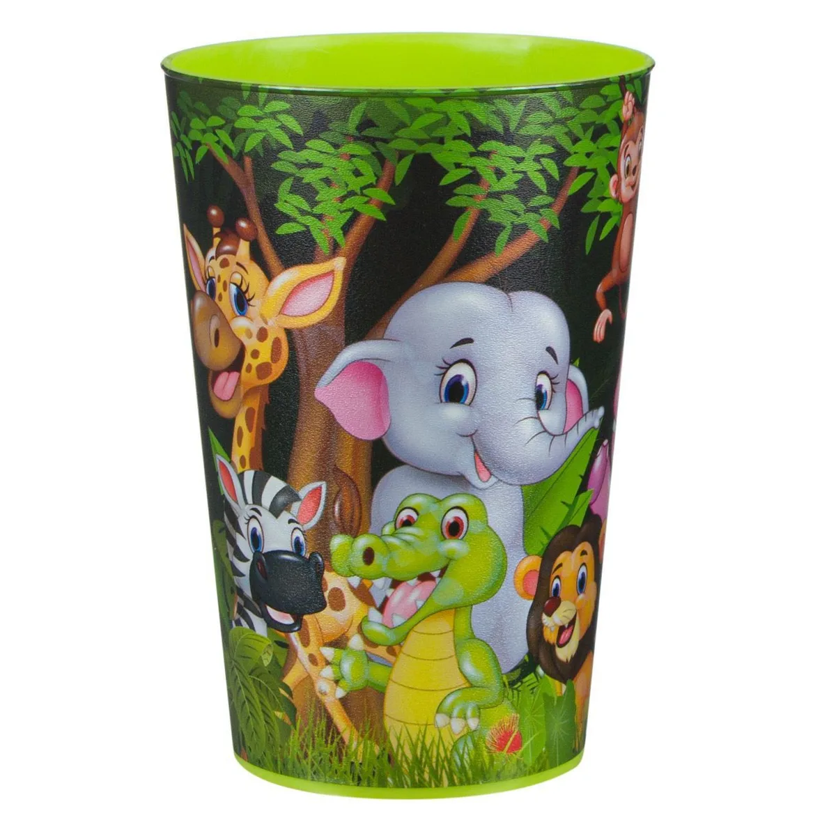 Gotë plastike me temë xhungle, 340 ml