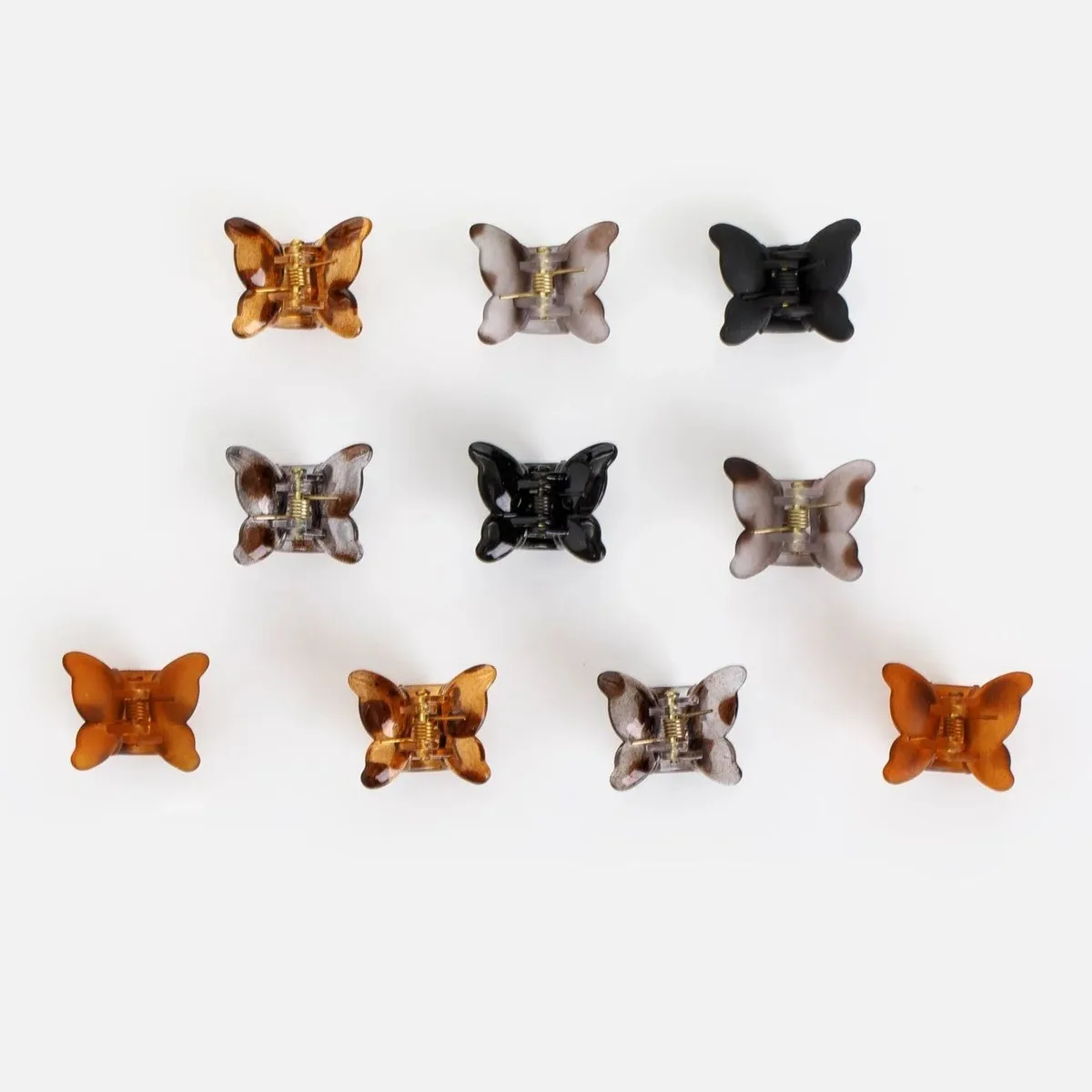 Karfica flokësh butterfly për femra 2.5 cm - 10 copë