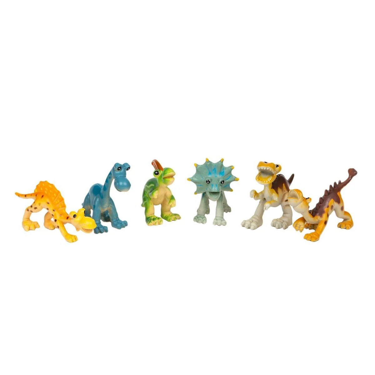 Lodër me kafshë me Dinosaurë 6.5cm - 6 copë