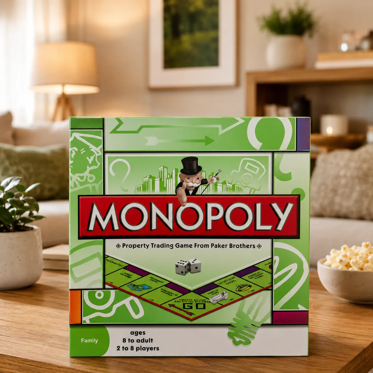 Lojë Monopoly SC805 – Board Game për Fëmijë dhe të Rritur, 2-8 Lojtarë
