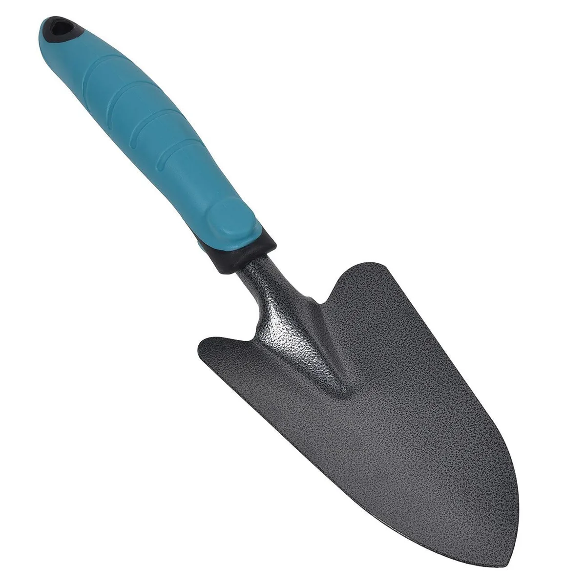 Lopatë kopshti metalike me dorezë blu 34 cm