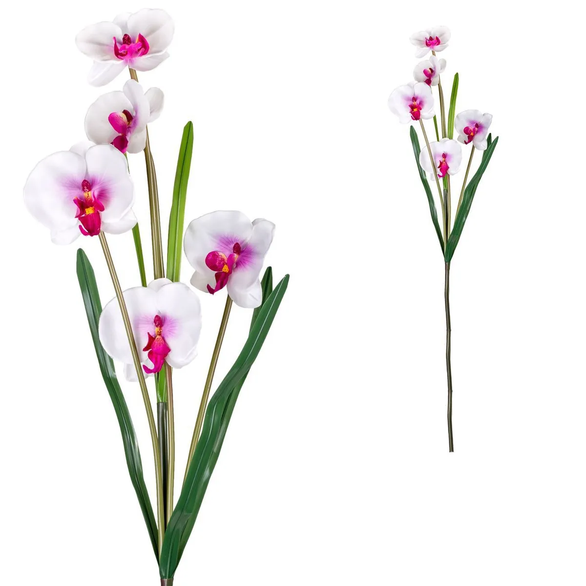 Lule dekorative orkide e bardhë 100 cm