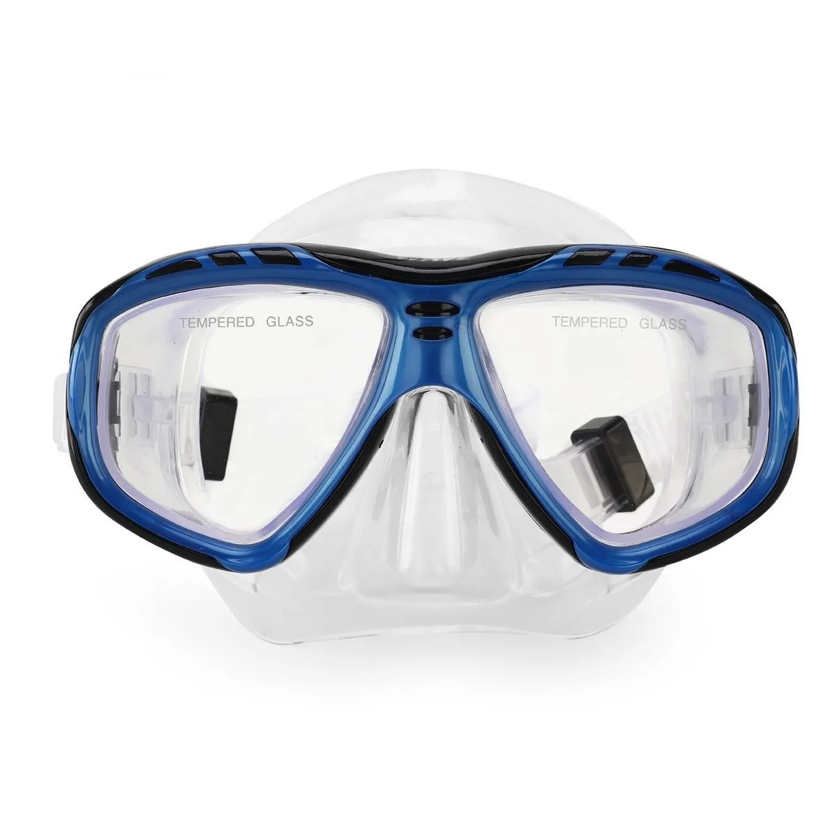 Maskë plazhi transparente blu e errët +12 vjeç
