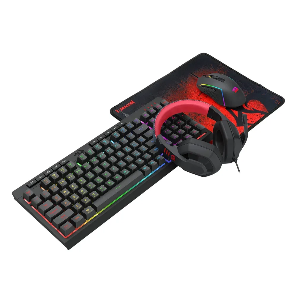 Miš+tastatura+slušalice+podloga Redragon Combo S149 - K515-RGB + M616-RGB + H120