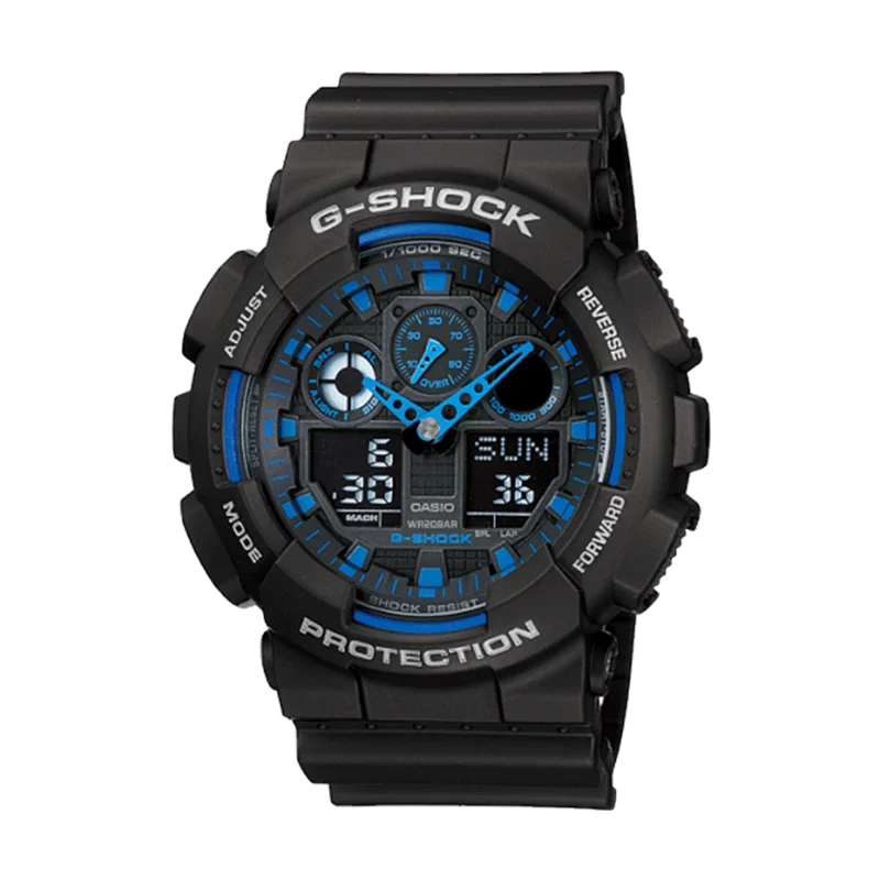 Muški ručni sat Casio G-Shock GA-100-1A2DR - Kam Connecting