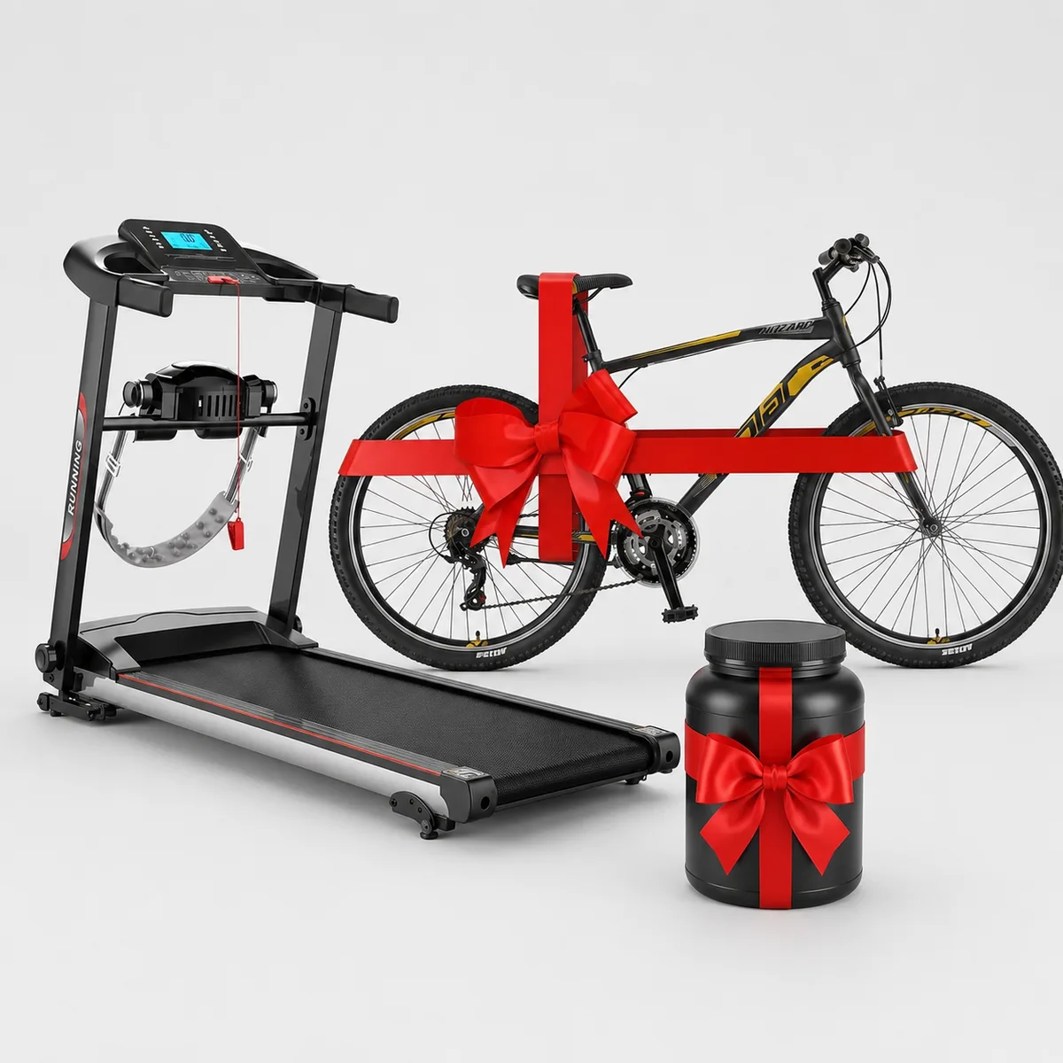 Pistë Vrapimi F-580 me Masazhator + Biçikletë POLAR WIZARD 3.0 V-Brake Black 26” dhe Proteine Dhurate