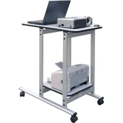 Projector table 2x3 mobile on 2 levels