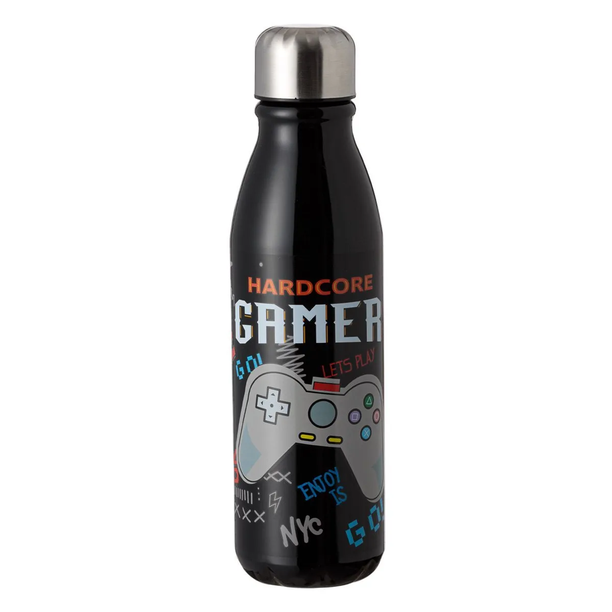 Shishe uji alumini e zezë Gaming 600 ml