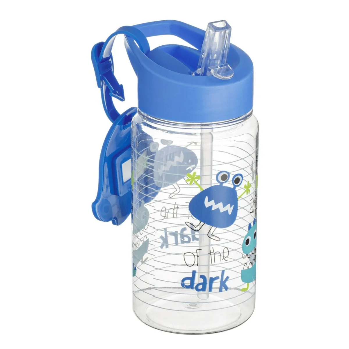 Shishe uji për fëmijë dinosaur me kapak blu me pipë 440 ml