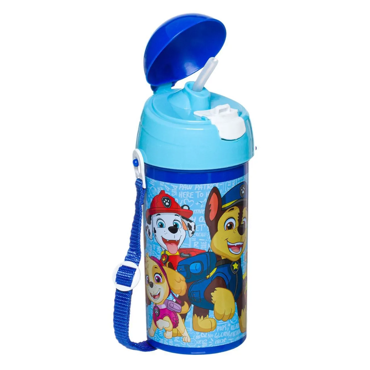 Shishe uji për fëmijë, pop up, me Paw Patrol, ngjyrë blu 500ml