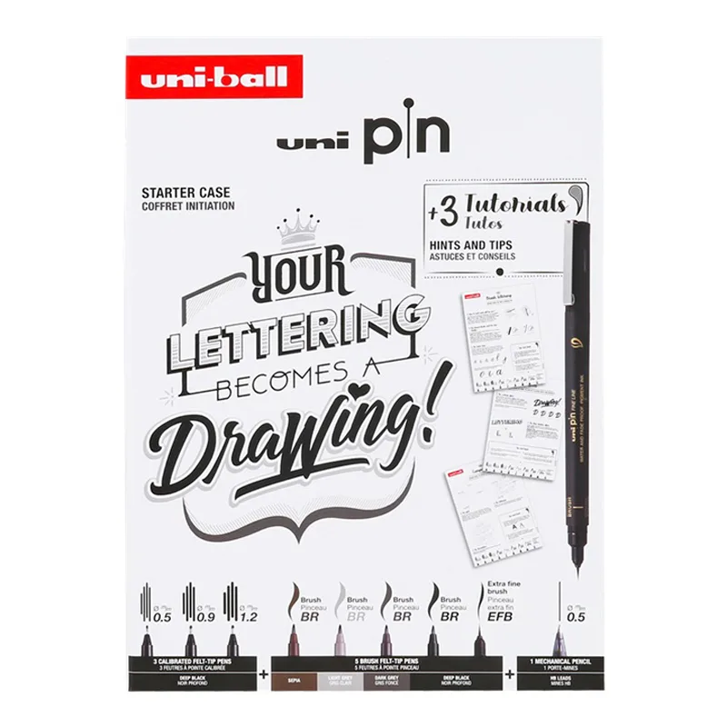UNI?Fineliner?GIFT?PAKO?8?PCS?Lettering