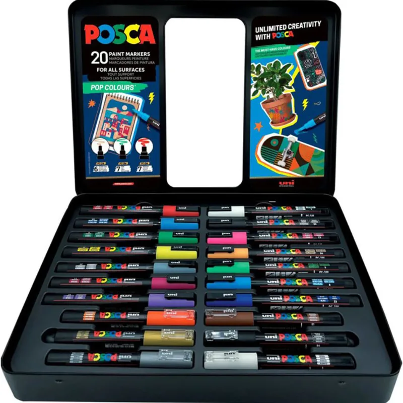 UNI?Marker?POSCA?GIFT?SET?NE?KUTI?Metalike?20?PCS
