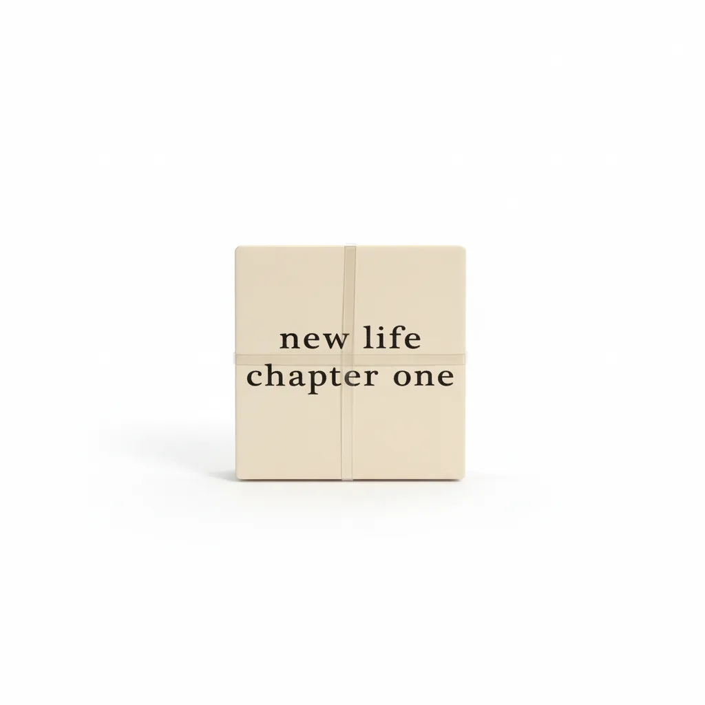 Coaster set / 10cm / Katror / Porcelan / Bardh me tekst