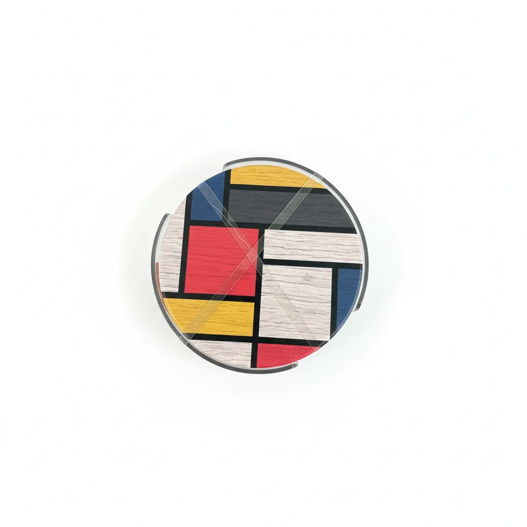 Coaster set / 10cm / Rreth / Porcelan / Forma Abstrakte + fytyre e qeshur
