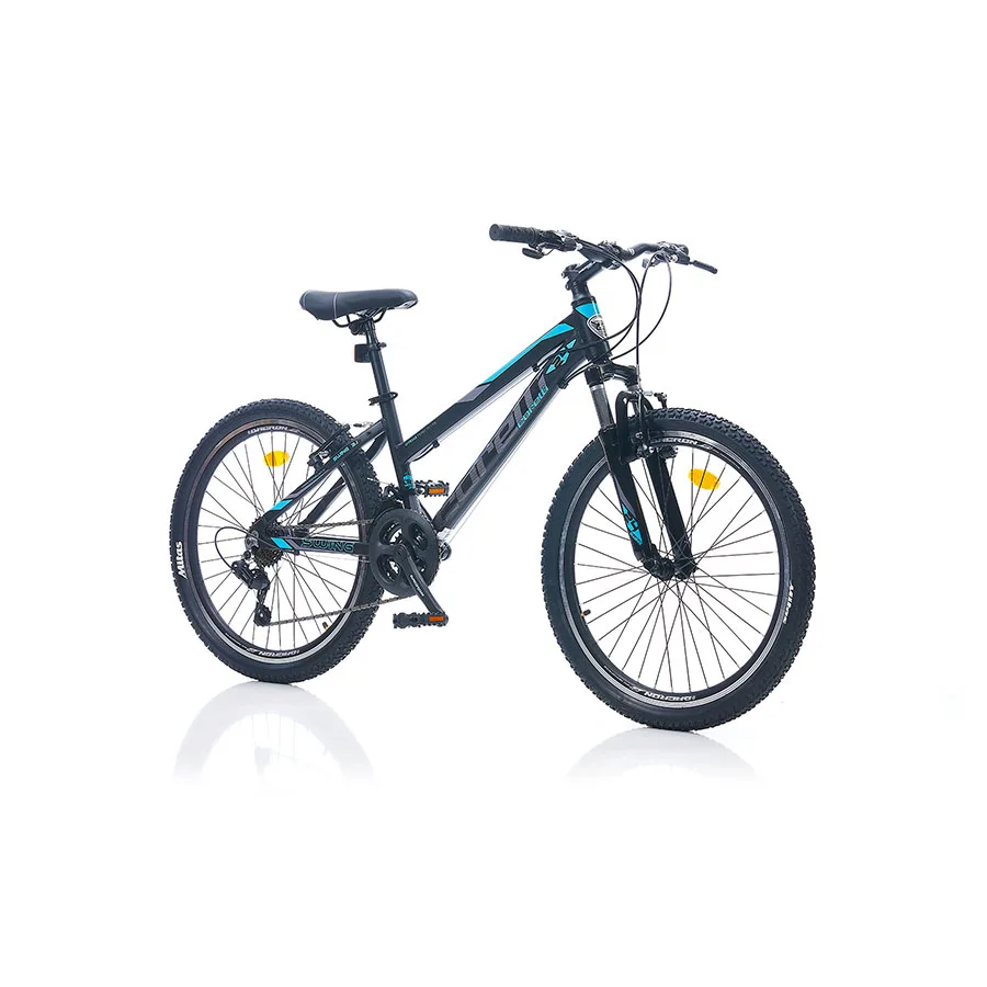 Corelli Bicikl Swing 3.1.24 ALU BLACK-GREY-Turquoise