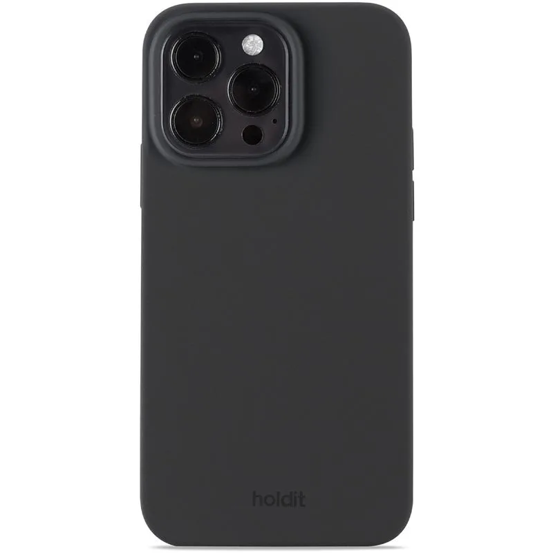 Cover Holdit iPhone 15 Pro Max Silicone Black