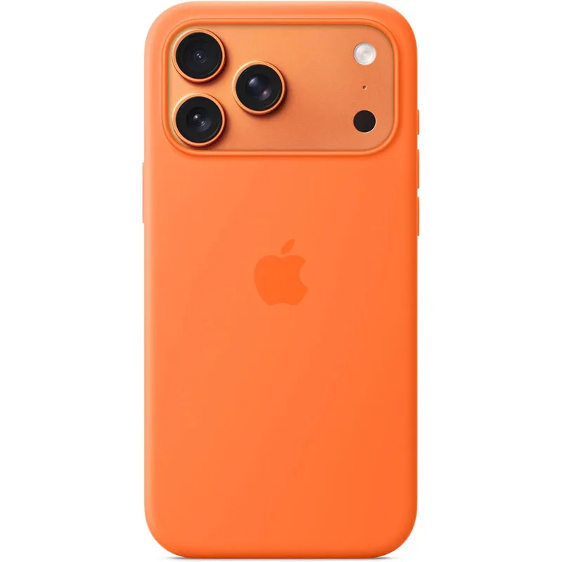 Cover iPhone 17 Pro Max Silicone MagSafe Orange
