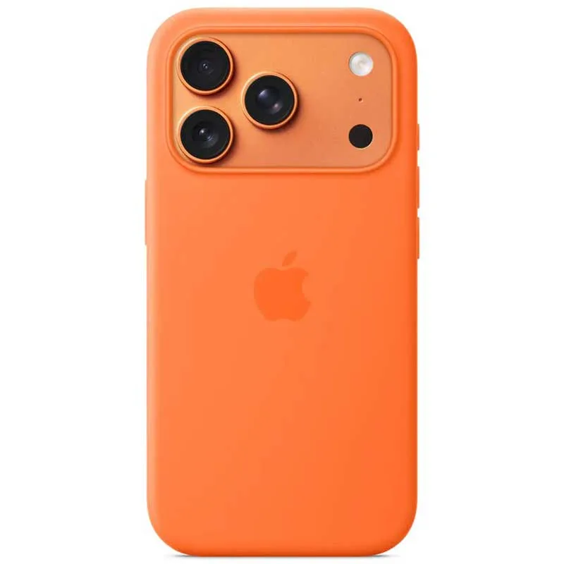 Cover iPhone 17 Pro Silicone MagSafe Orange