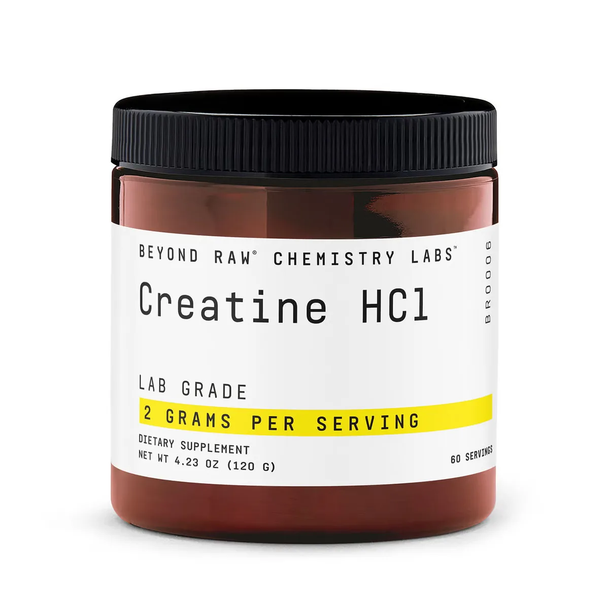 Creatine HCl Chemistry Labs pluhur 60 doza suplement për forcë dhe performancë muskulore