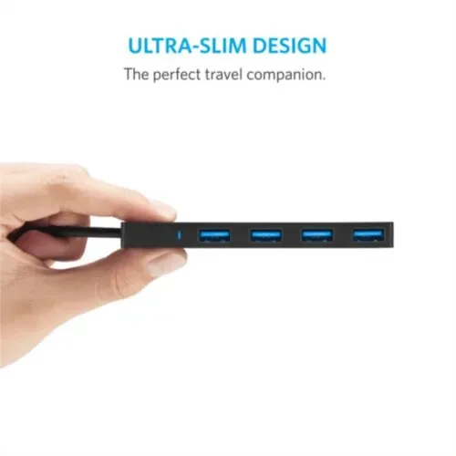 Data Hub Anker Ultra Slim 4 ulaza USB 3 0 B2C crni