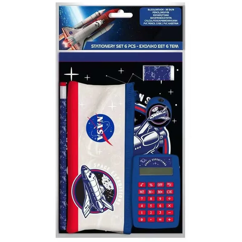 DKS SET MJETE Shkollore 6 PCS NASA