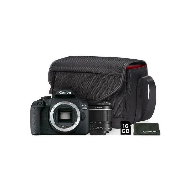 DSLR CANON EOS 2000D BK + 18-55 IS+SB130+16GBSEE