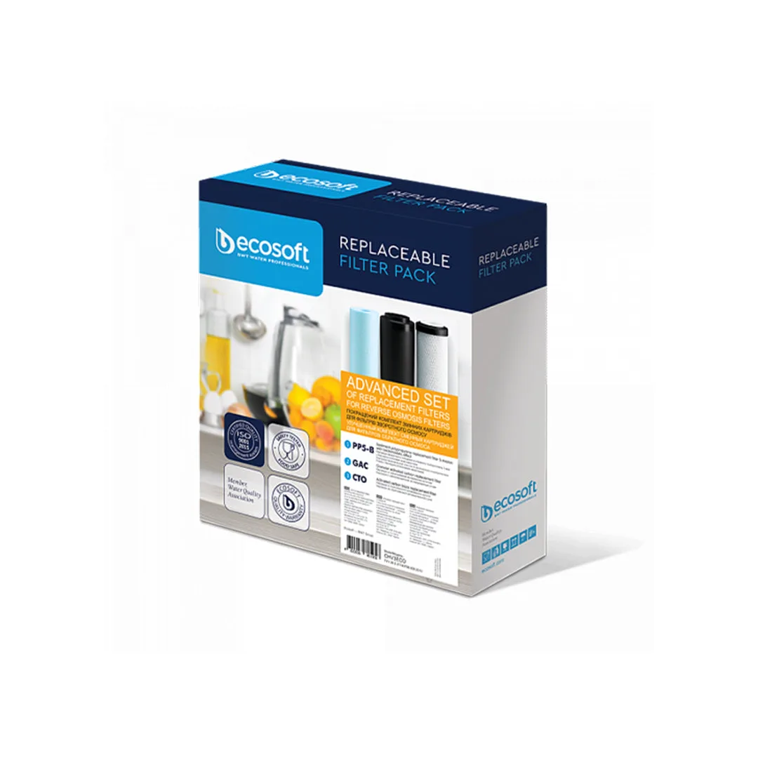 Set 3-Filtrash Sedimenti për Sistemet RO ECOSOFT