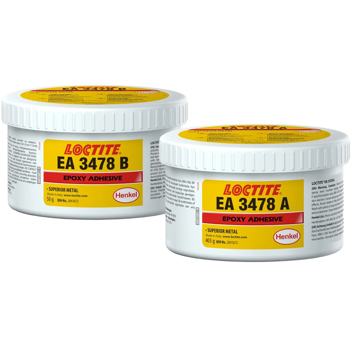 Stuko Riparues me baze metalike LOCTITE EA 3478 A/B, 453g