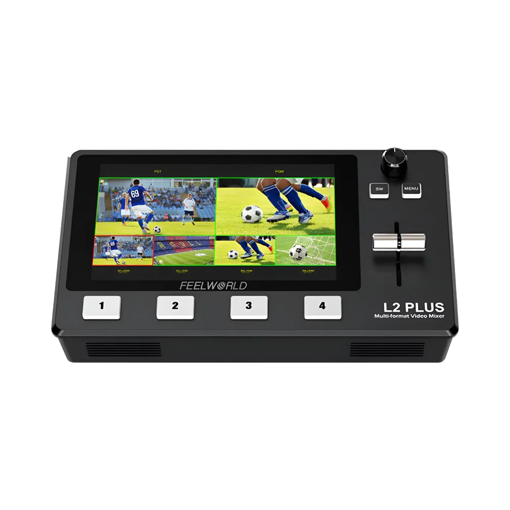 FeelWorld L2 Plus HDMI Livestream Switcher with 5.5″ LCD Monitor
